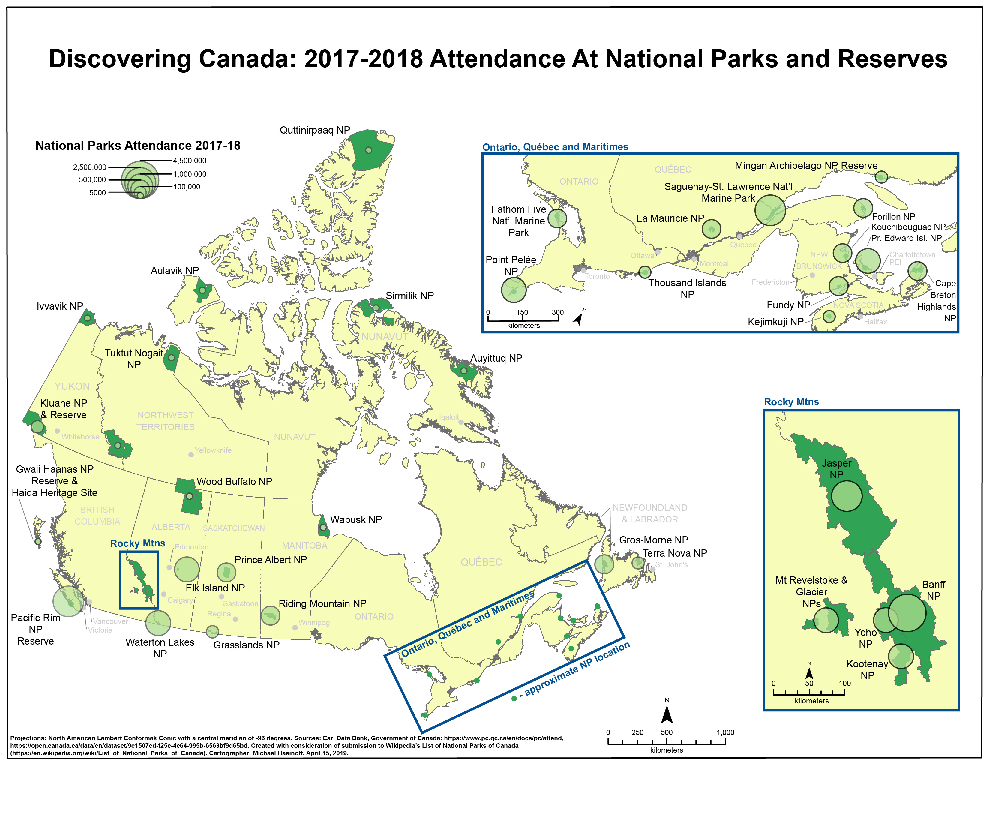 Canadian National Parks Attendance